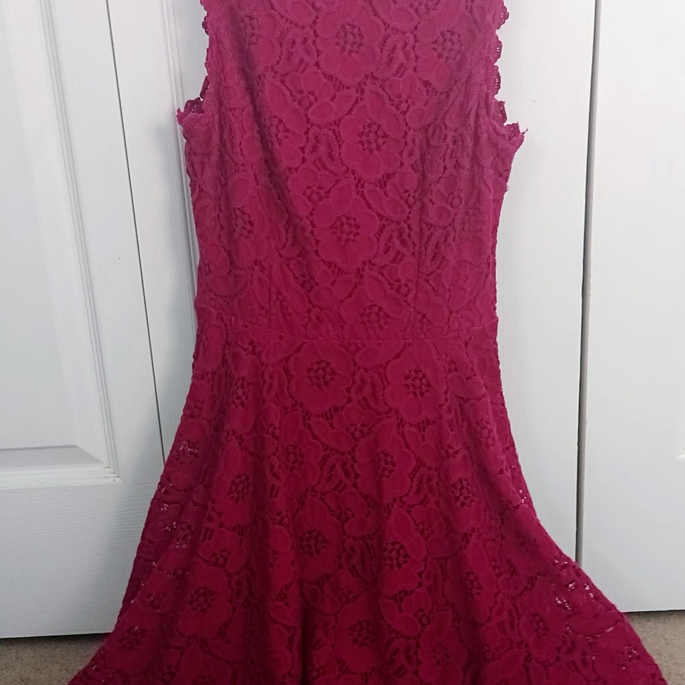 City Studio Lace Fit and Flare Dress